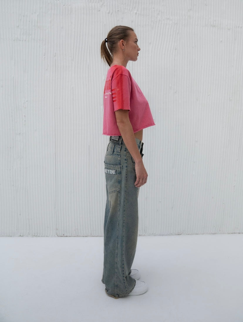 "FEMININTY" Shirt Crop top