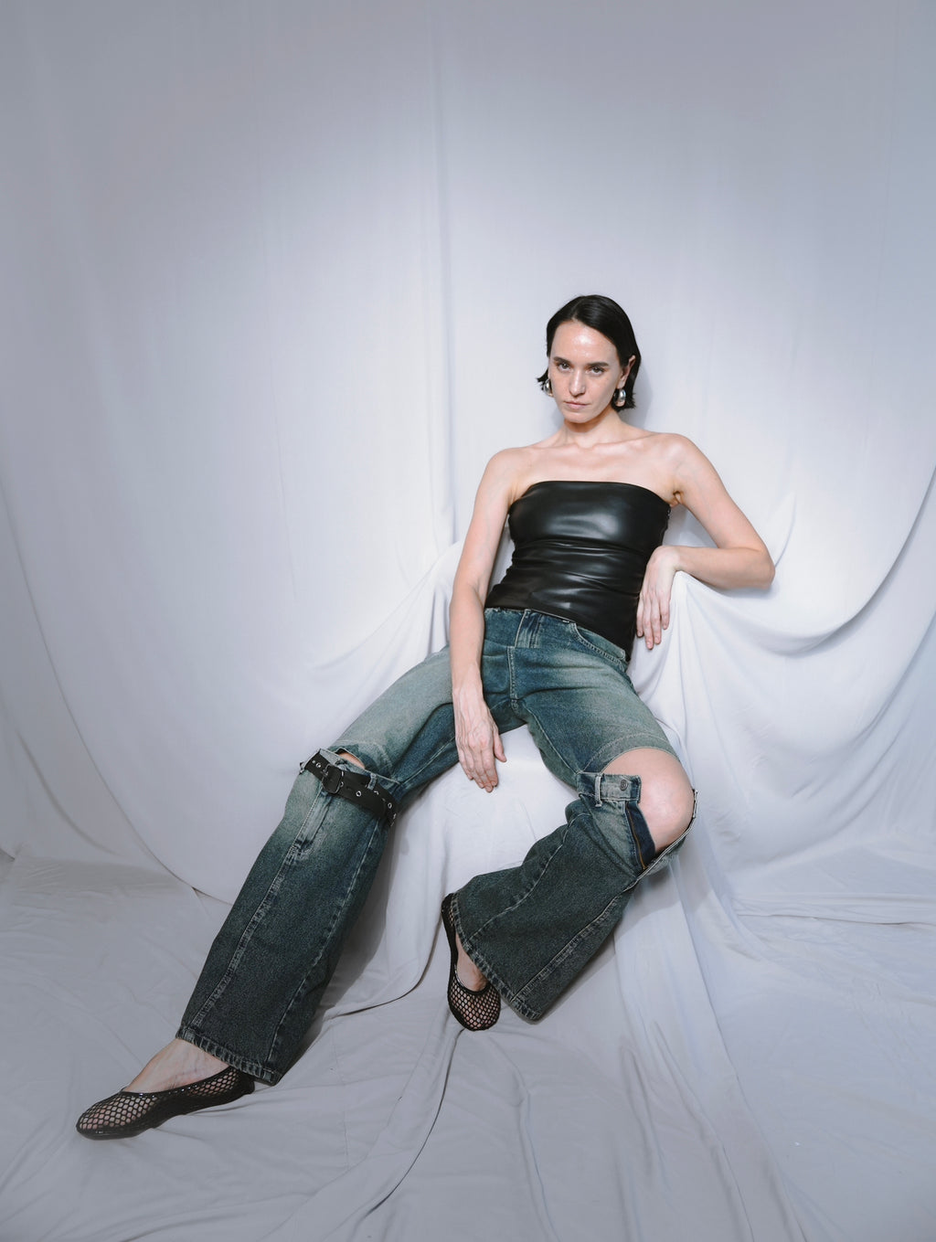 BELT-KNEE DENIM