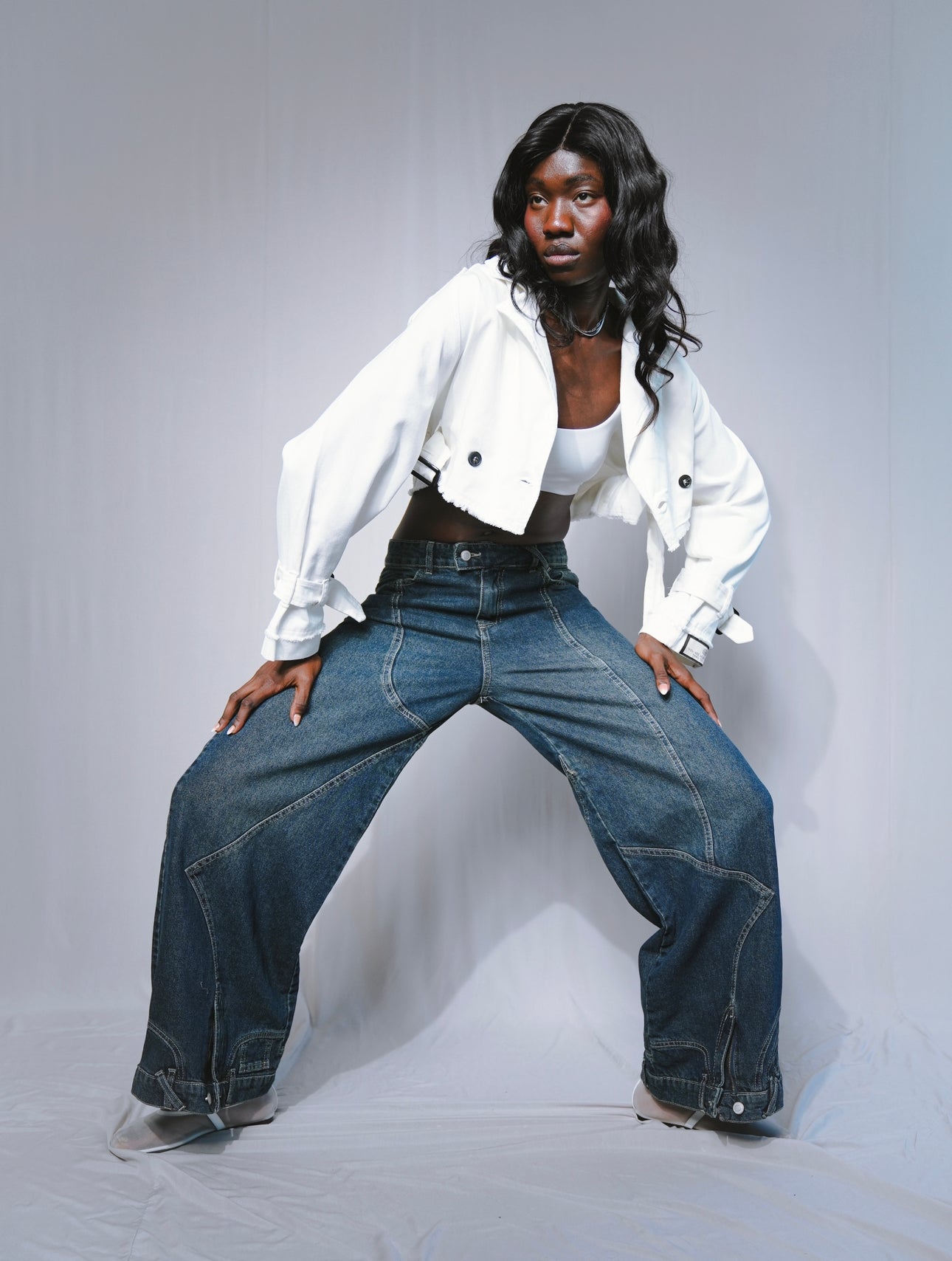 CROPPED TRENCH COAT