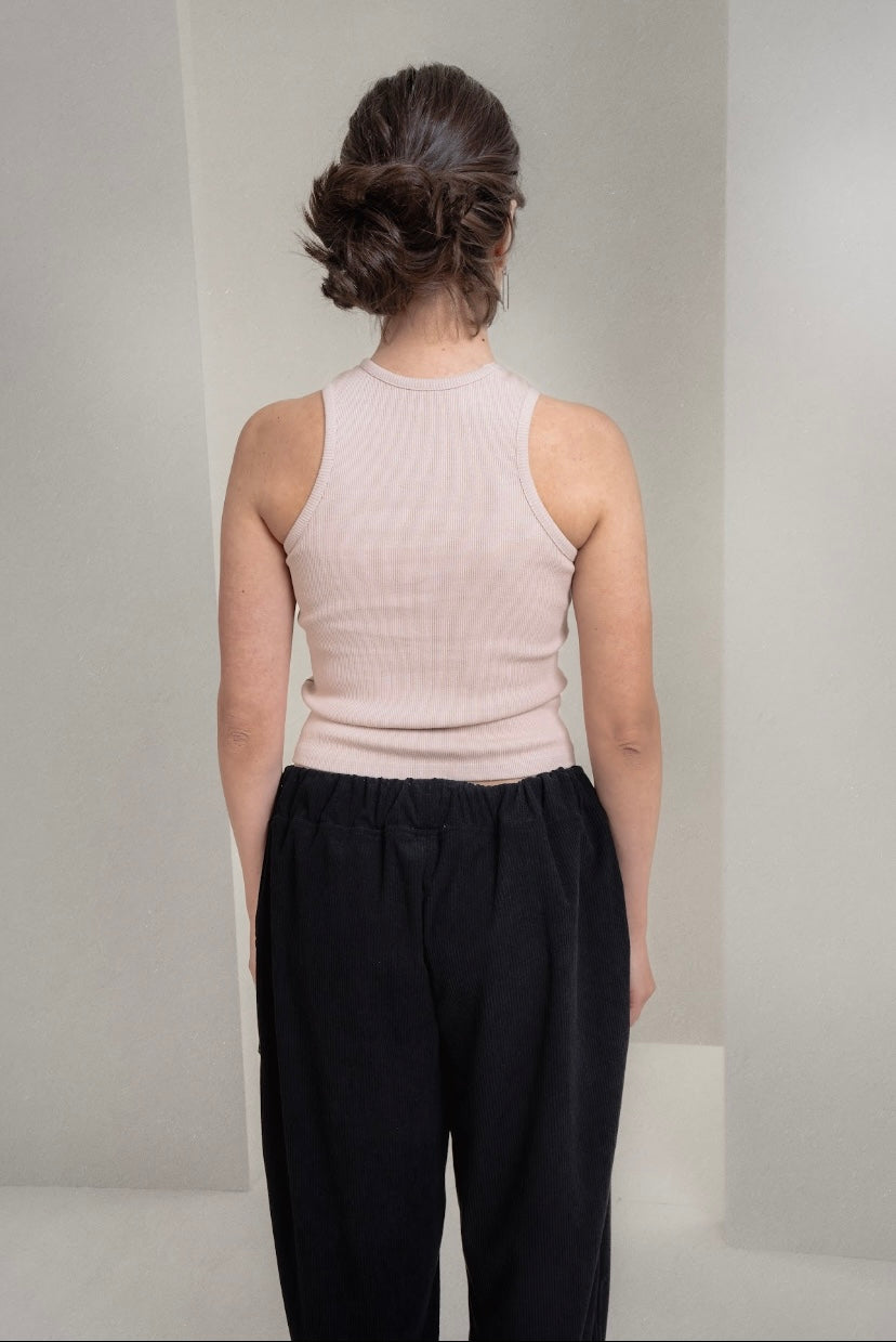 Nude Ripped Tank Top