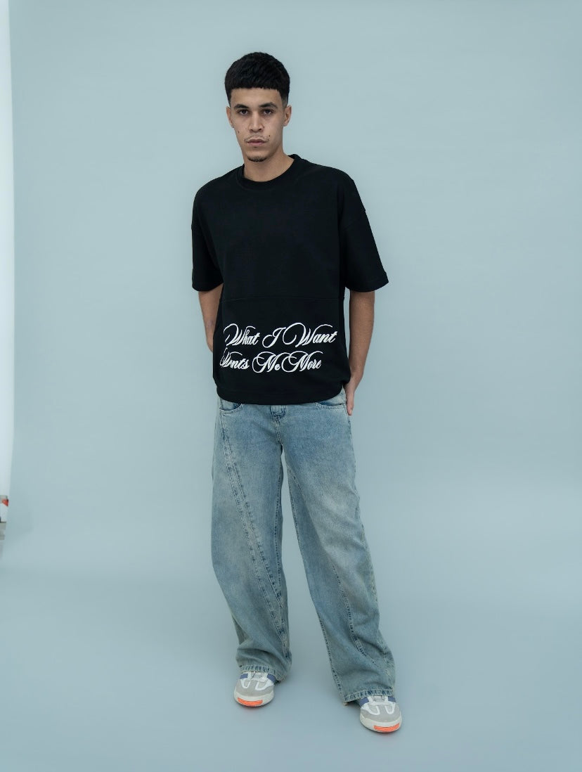 DOUBLE DENIM WASHED EFFECT