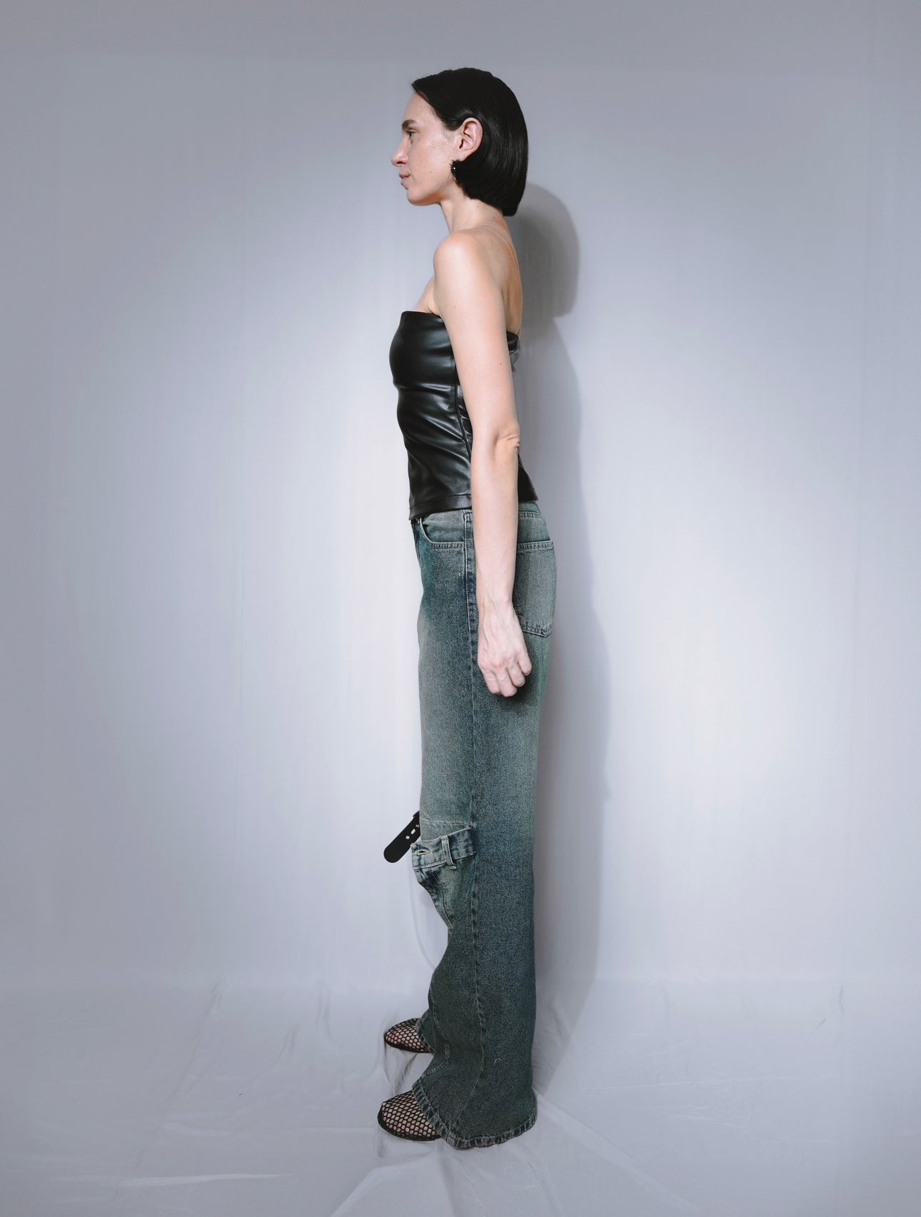 BELT-KNEE DENIM
