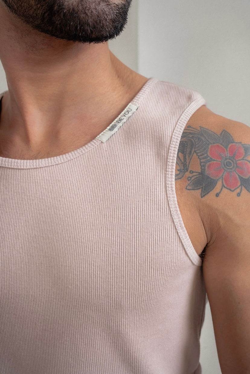 Nude Ripped Tank Top