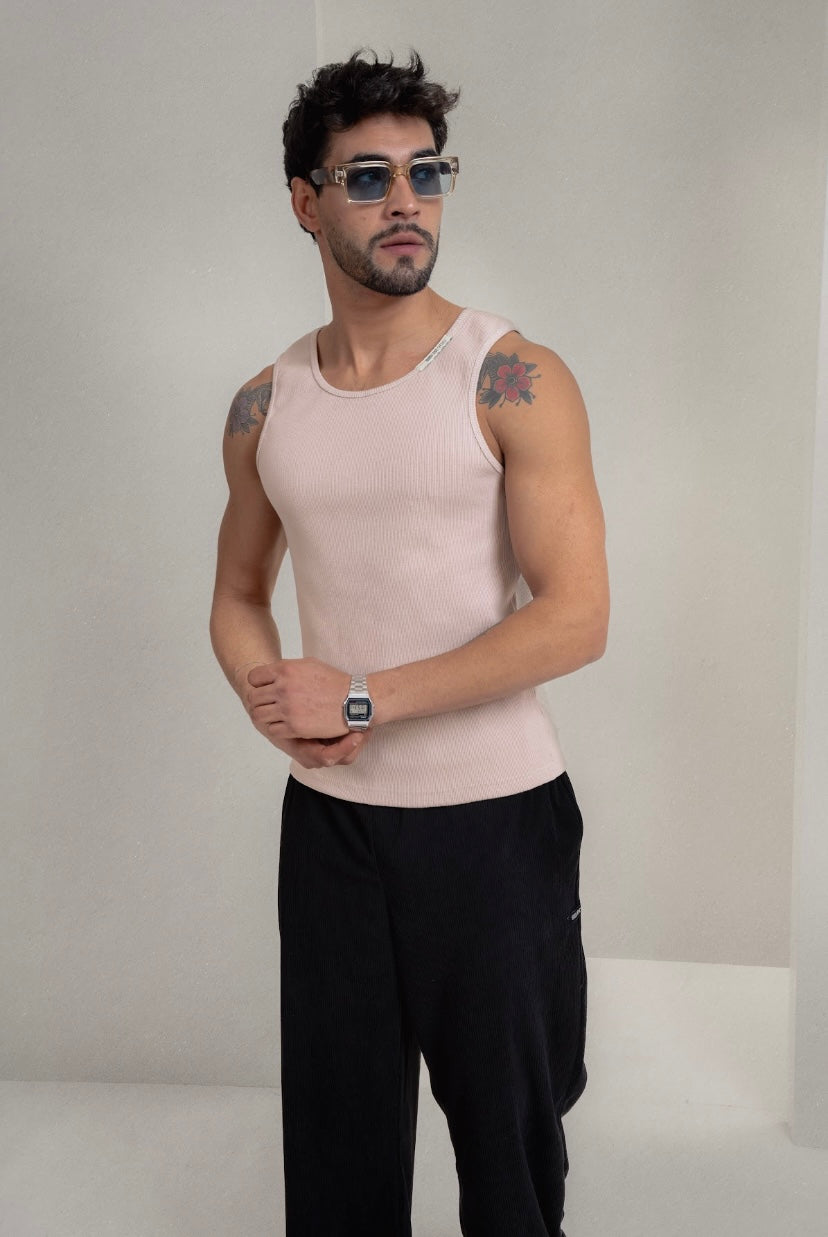 Nude Ripped Tank Top