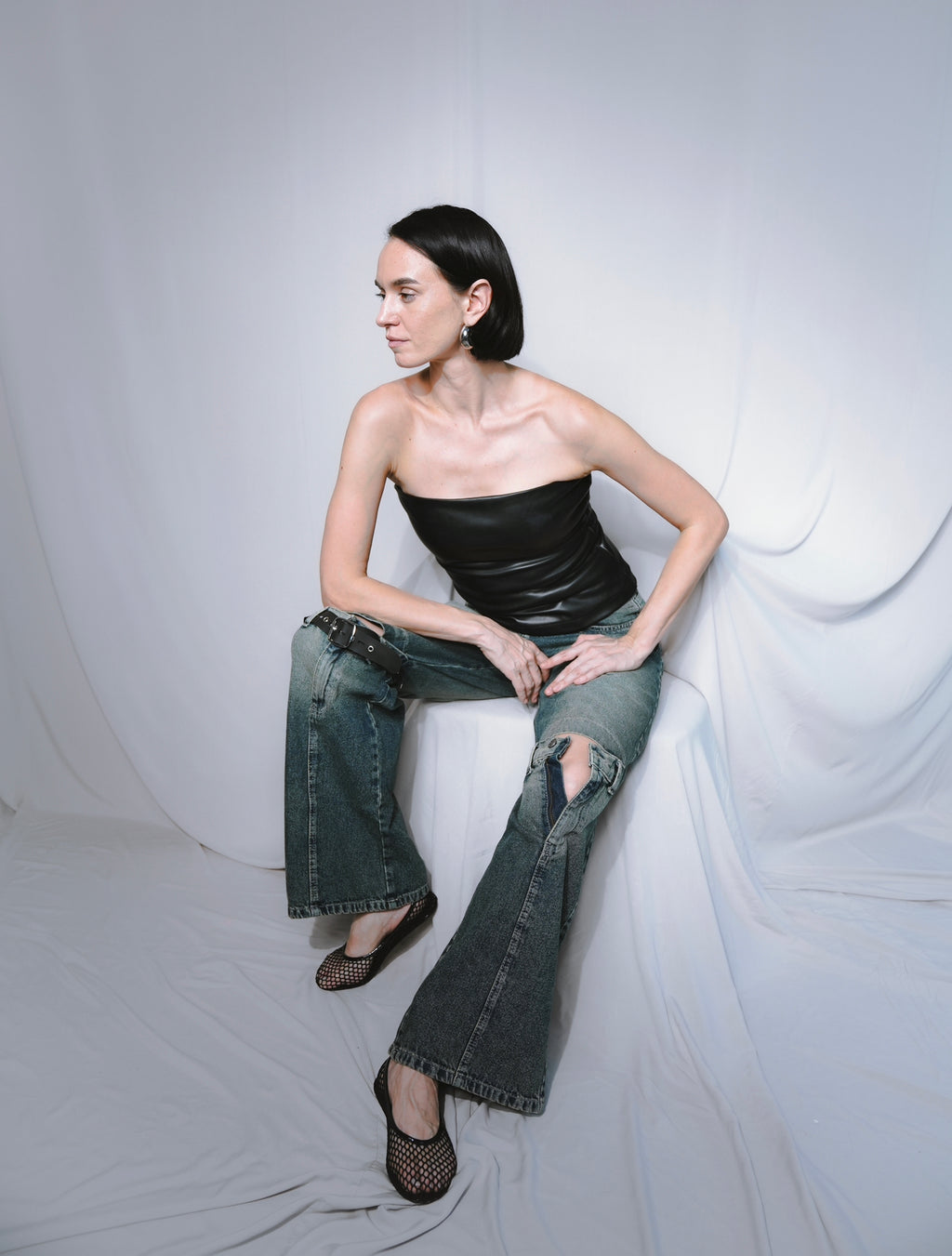 BELT-KNEE DENIM