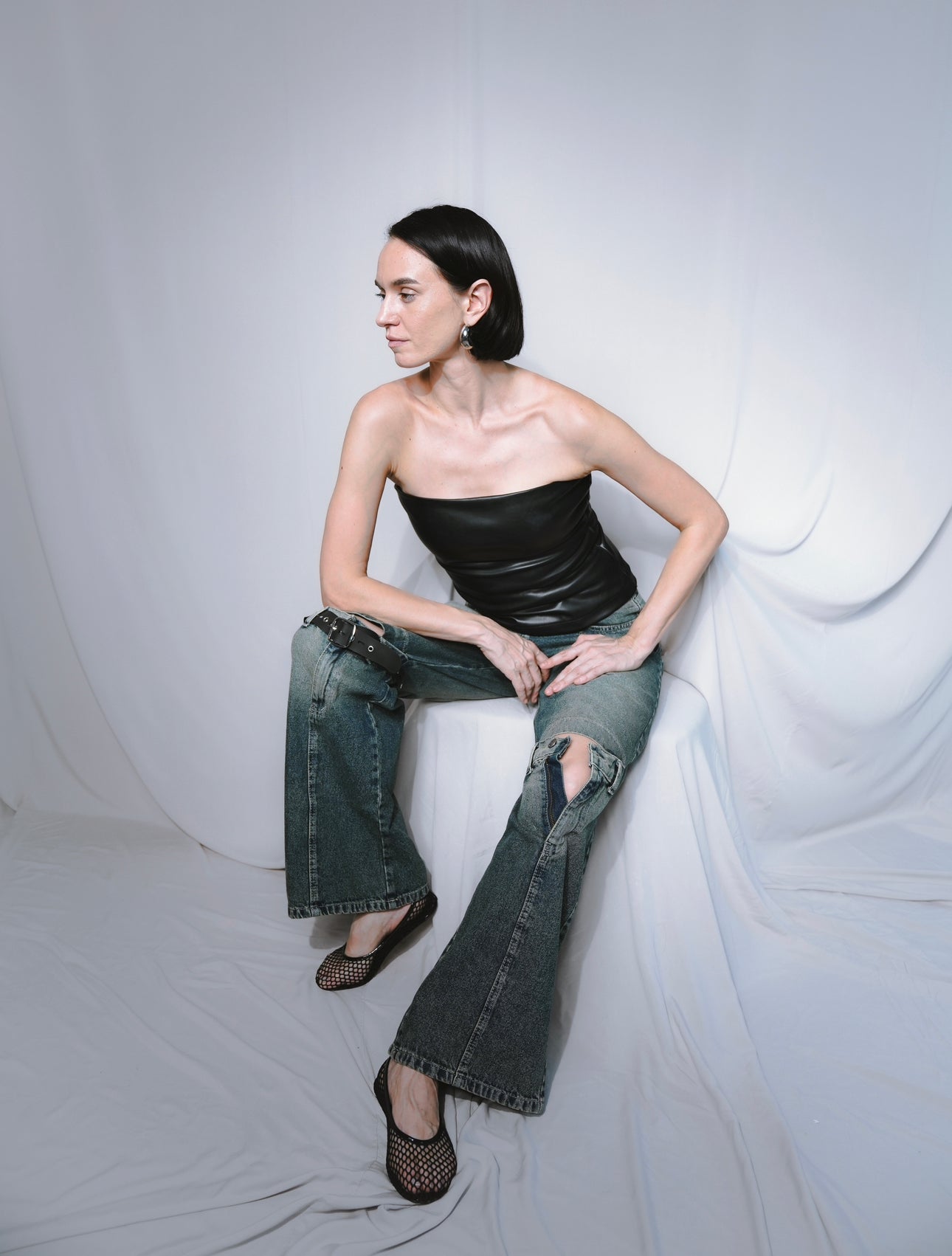 BELT-KNEE DENIM