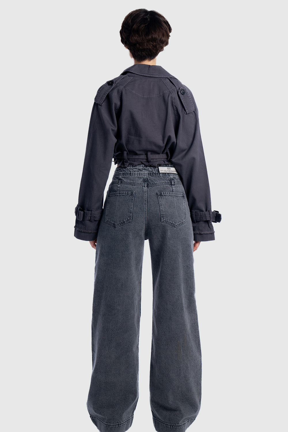 CROPPED TRENCH COAT