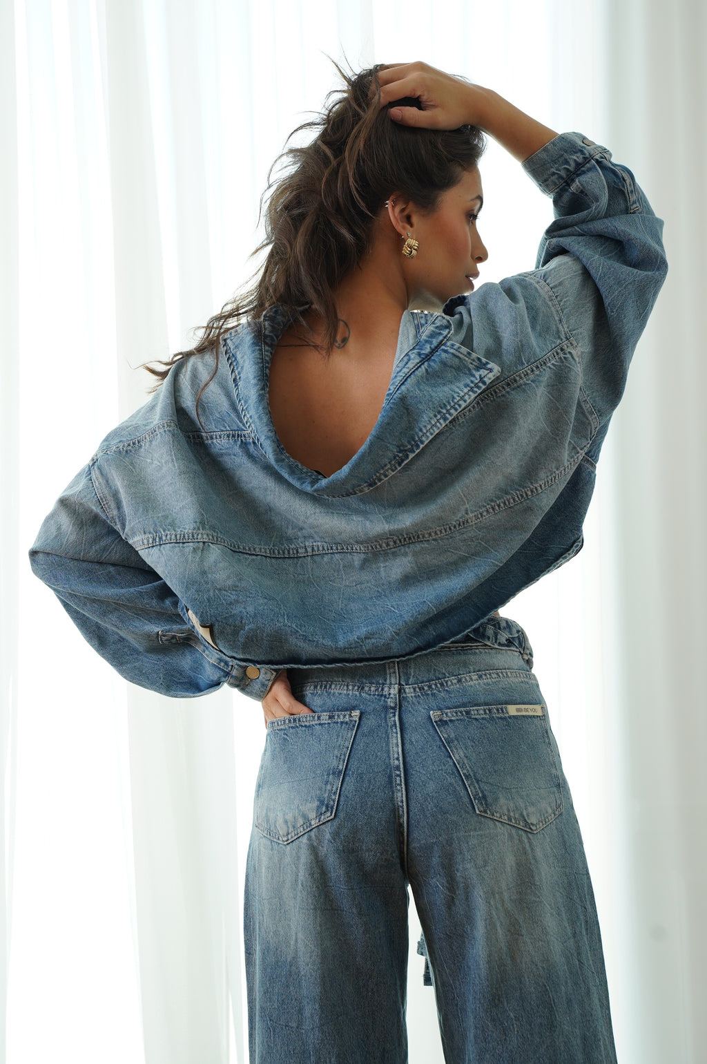 OVER-SIZED DENIM JACKET