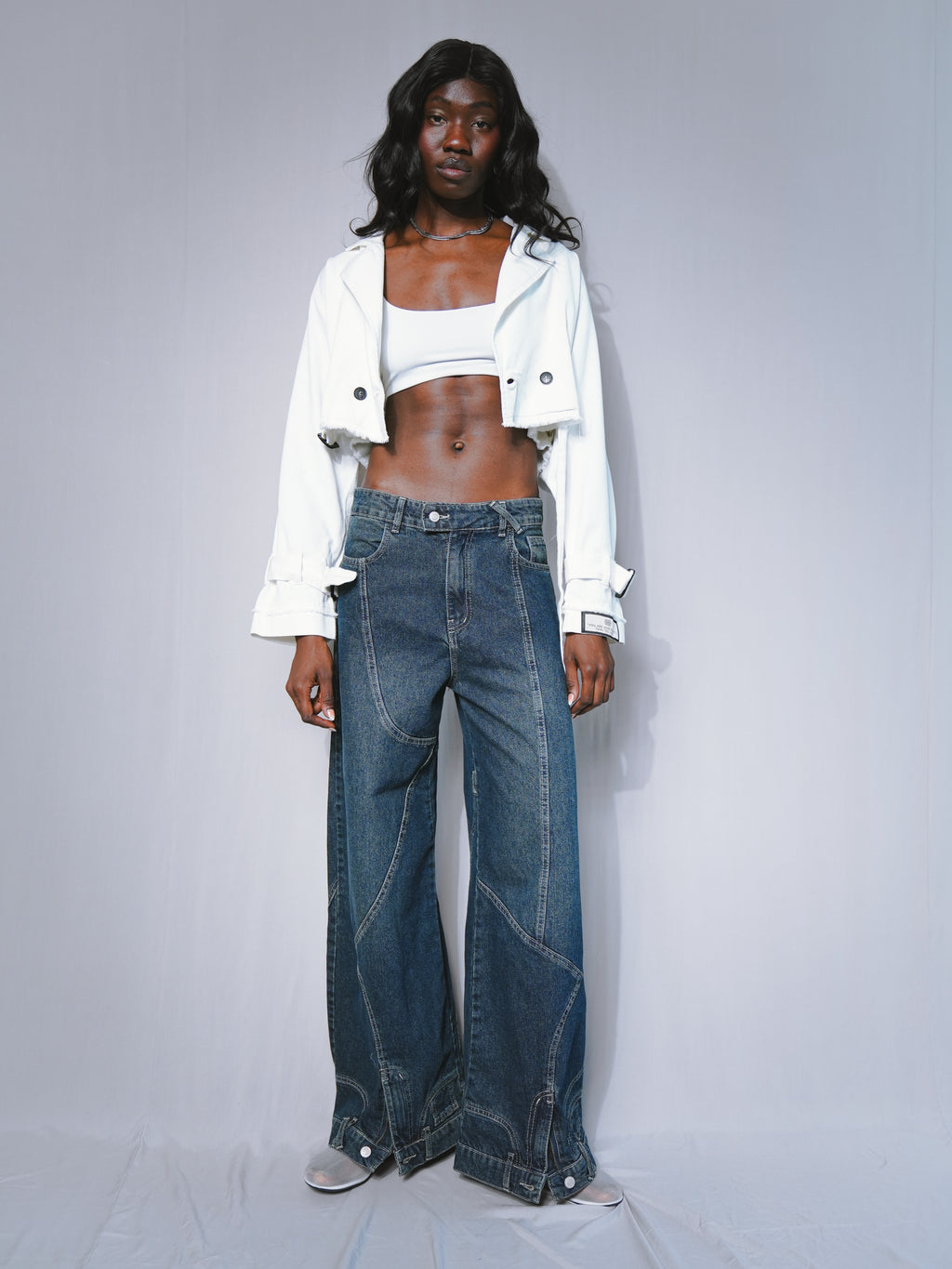 CROPPED TRENCH COAT
