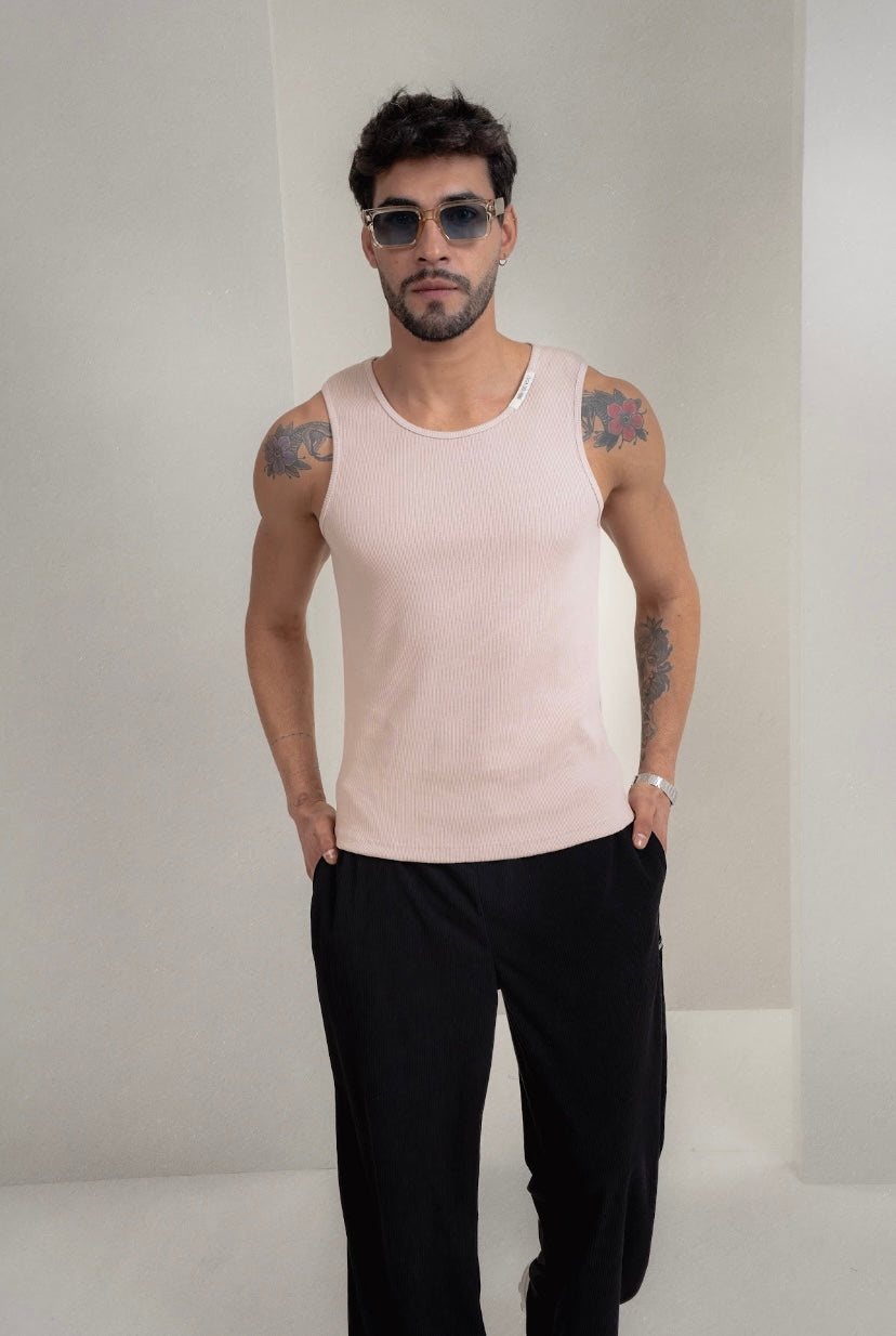 Nude Ripped Tank Top