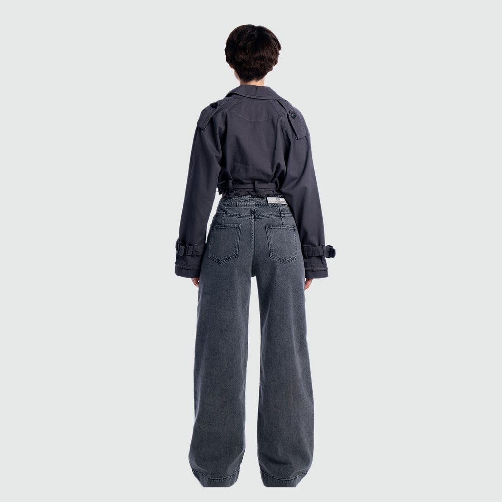 CROPPED TRENCH COAT