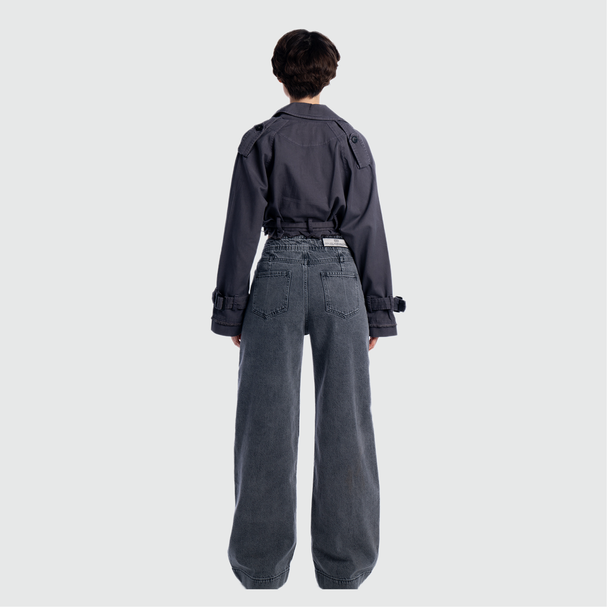 CROPPED TRENCH COAT
