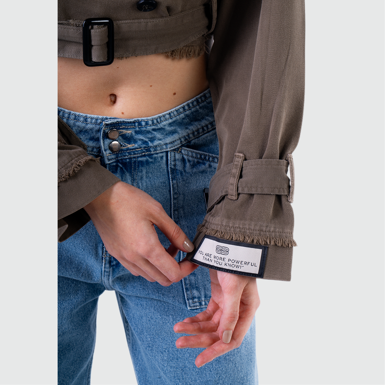 CROPPED TRENCH COAT